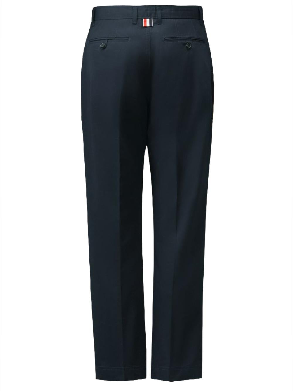 THOM BROWNE Grey Wool Tailored Suit Pants