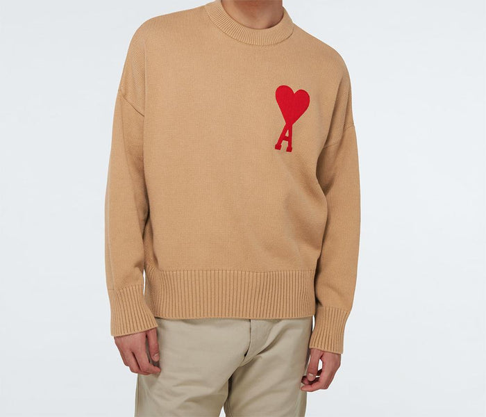 AMI Paris de Coeur Oversized Crewneck Sweater HK009 016