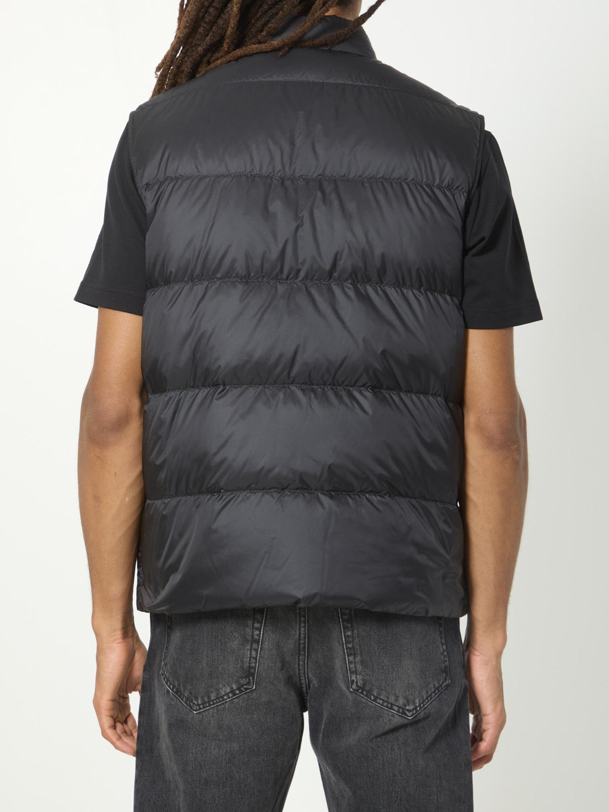 Moncler Black Down Puffer Vest for Men