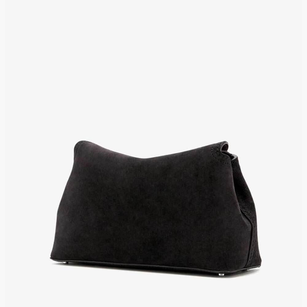 Toteme T-Lock Suede Shoulder Bag for Women