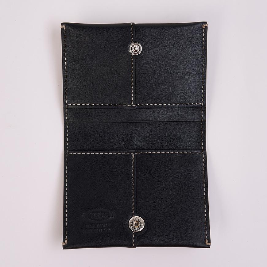 Tods Men’s Leather Card Holder Black XAMDBSF7100 UPP B999