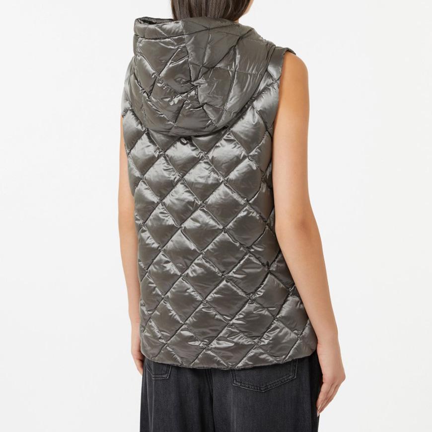 Max Mara Women’s Space Jersey Puffer Vest, Black