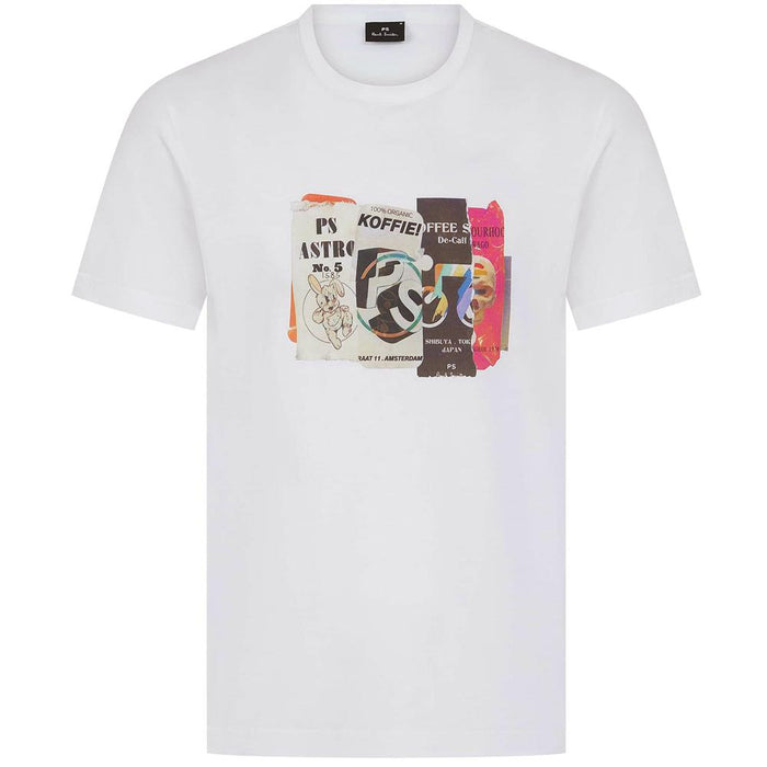 Paul Smith Cut and Paste T-Shirt White Men’s M2R 220X PP5122 01