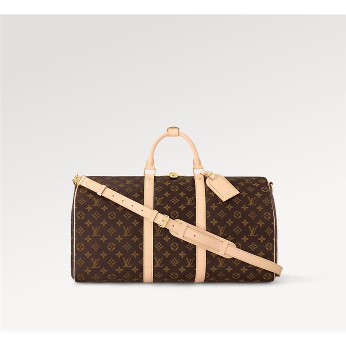 Louis Vuitton Keepall Bandouliere 50 Monogram Canvas Travel Shoulder Bag