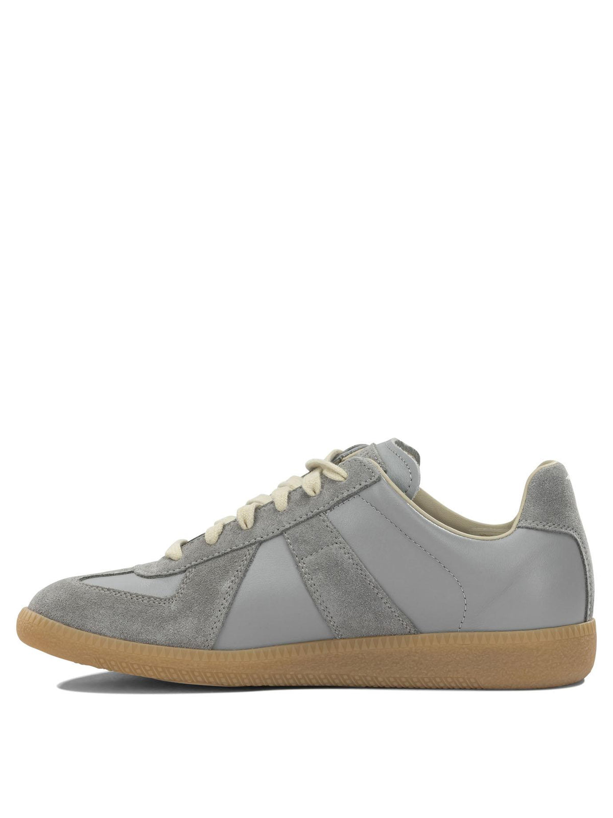 Maison Margiela Black Leather Low-Top Sneakers