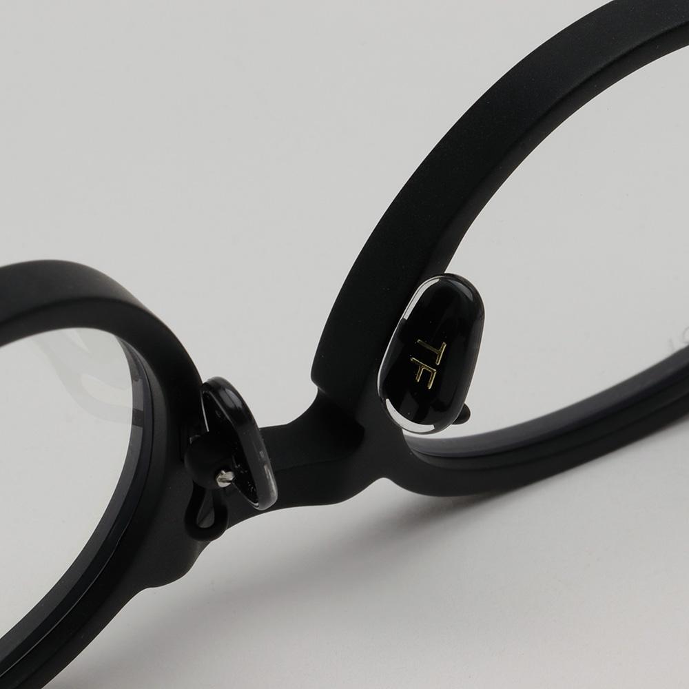 TOM FORD Blue Light Blocking Round Matte Black Acetate Eyeglasses TF6008DB 002