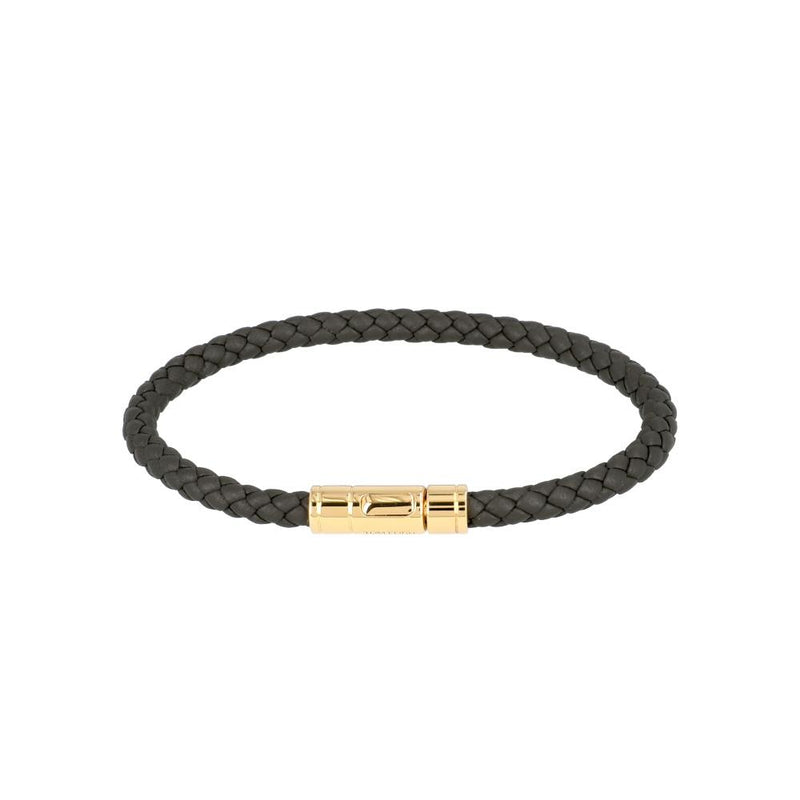 TOM FORD Braided Leather Men's Bracelet JM026 ALE009G GBZ