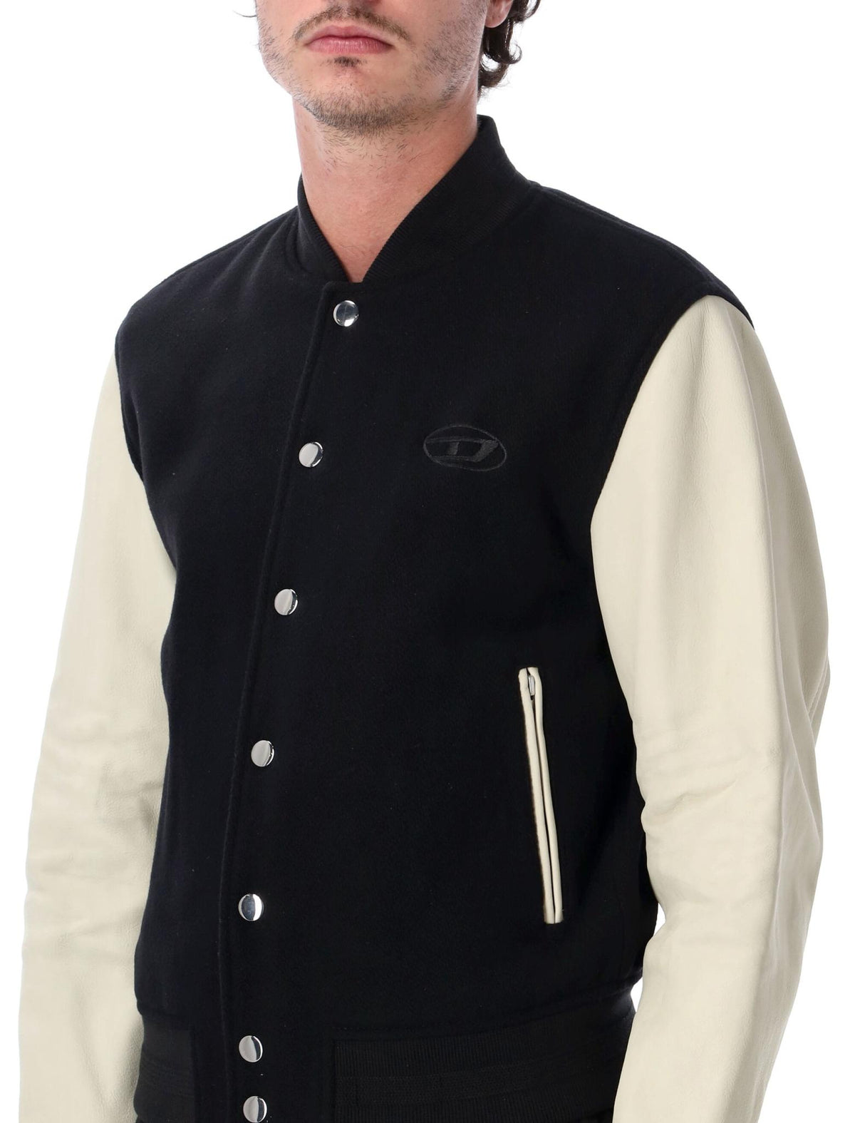 DIESEL Black Puffer Vest Men's Sleeveless Jacket