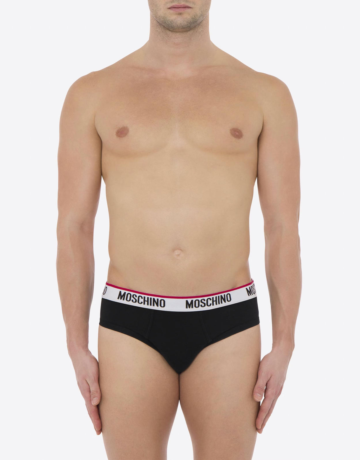 Moschino Black Cotton Briefs 2-Pack Men’s Underwear