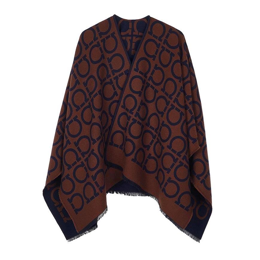 Ferragamo Gancini Wool Cape for Women 32 0385 CAPE ISSACA 0755829