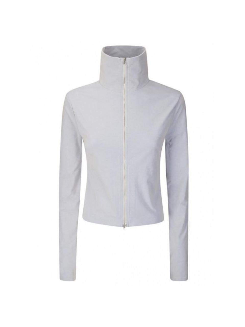 OUR LEGACY Slim Zip Long Sleeve Hoodie Solaro Blue Micro Rib W2256 SSB