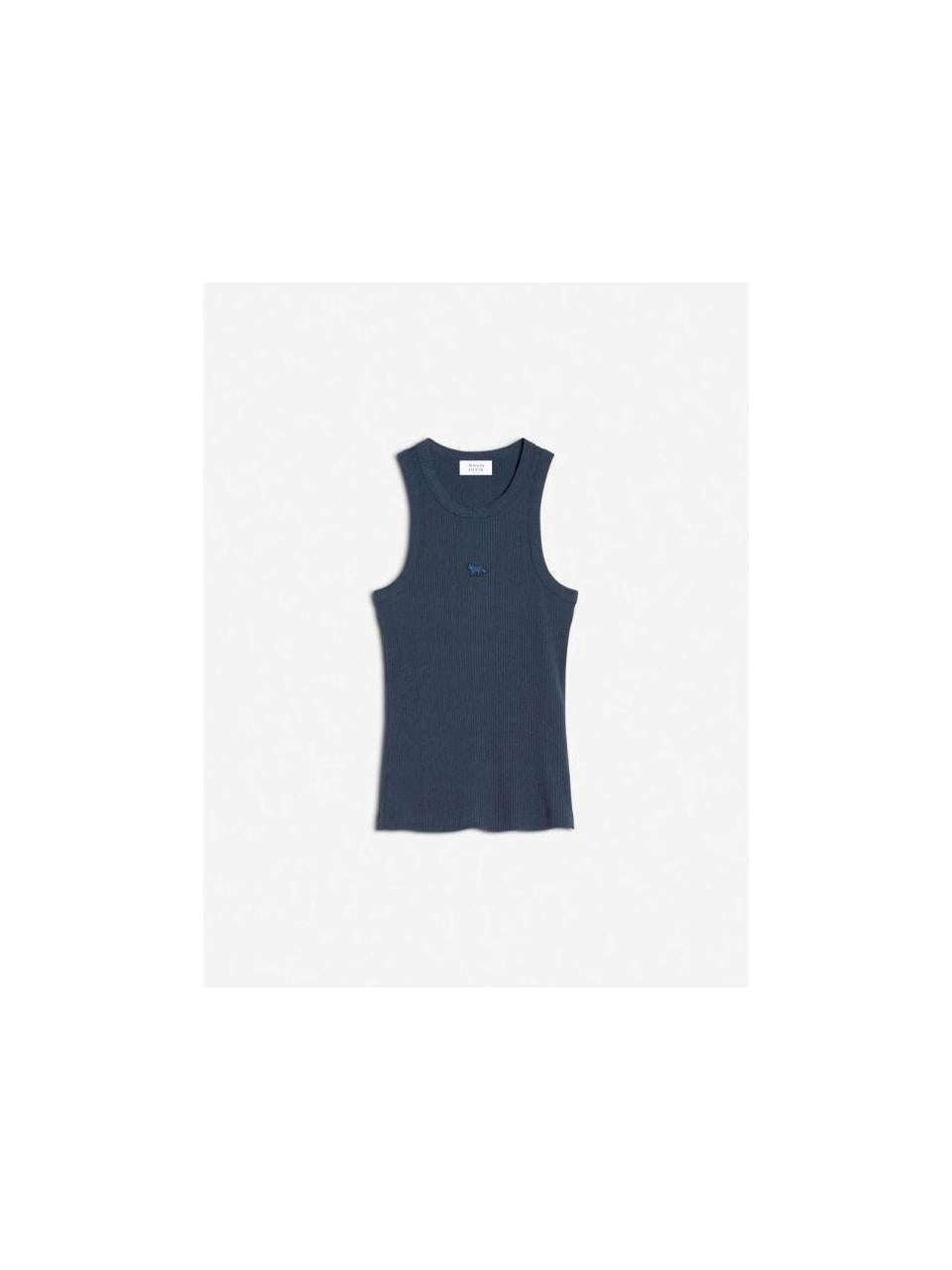 Maison Kitsune Baby Fox Patch Ribbed Tank Top OW00604KJ0134 OW00604 KJ0134 P476