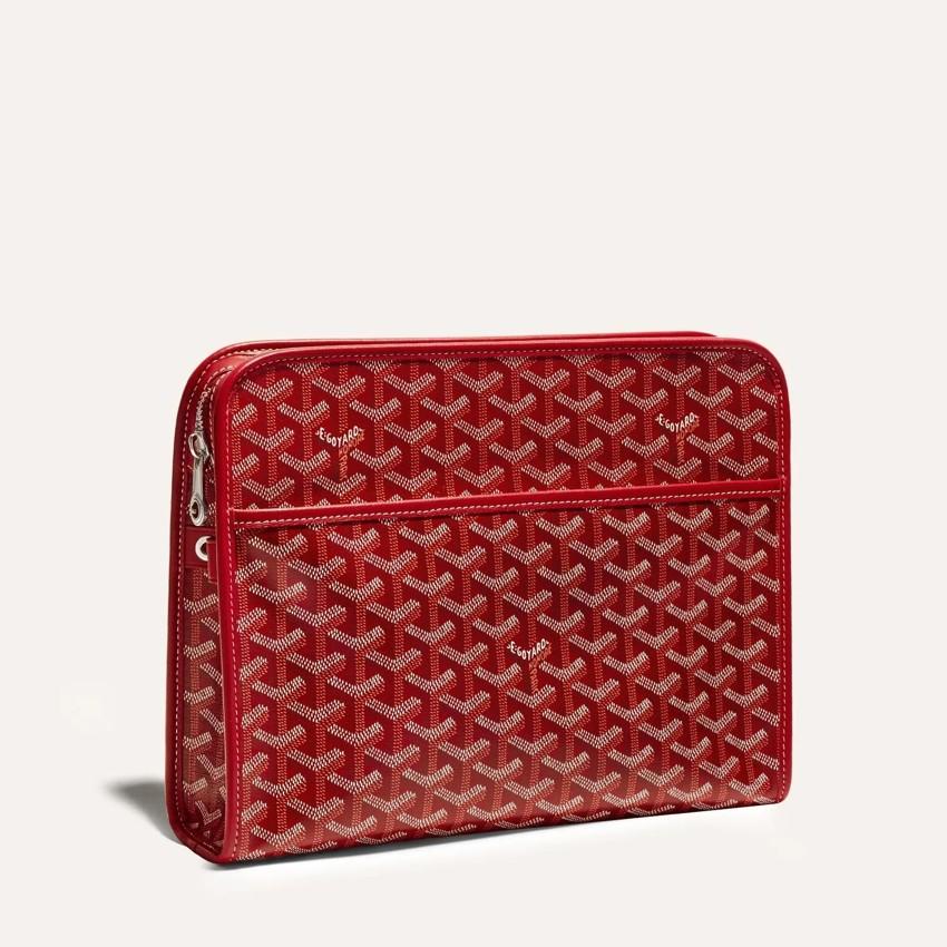 GOYARD Blue JOUVENCE GM Leather Clutch for Women