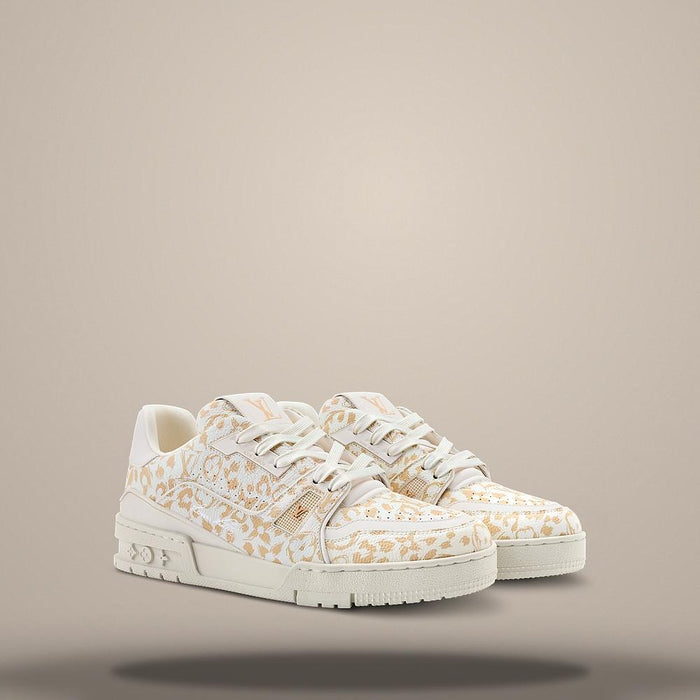 Louis Vuitton LV Trainer Sneakers Beige Low-Top 1AJJVL