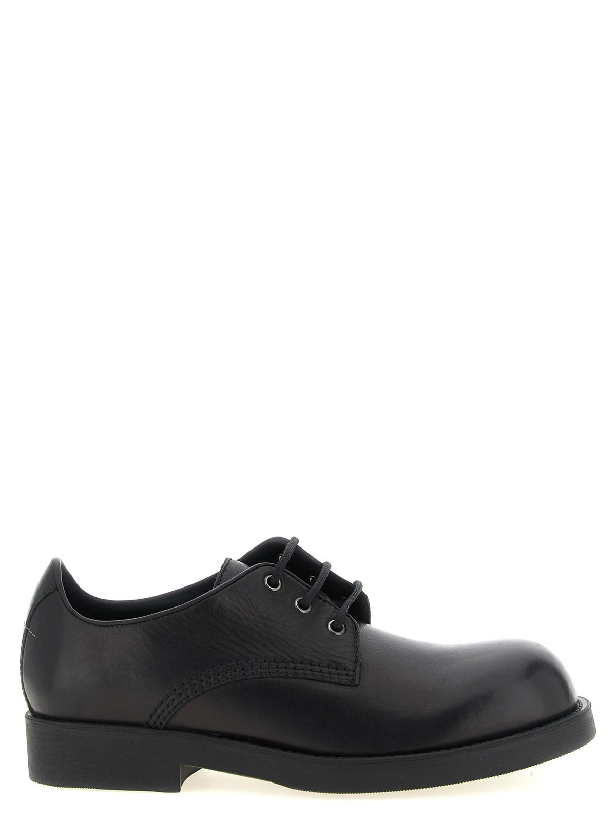Maison Margiela Black Leather Derby Shoes Men’s Dress Shoes