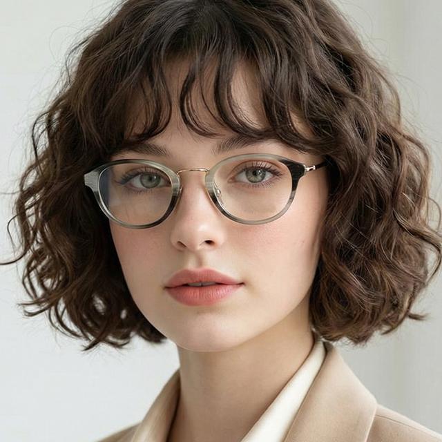 TOM FORD Round Acetate Eyeglasses Unisex Fashion Frames TF5321 061