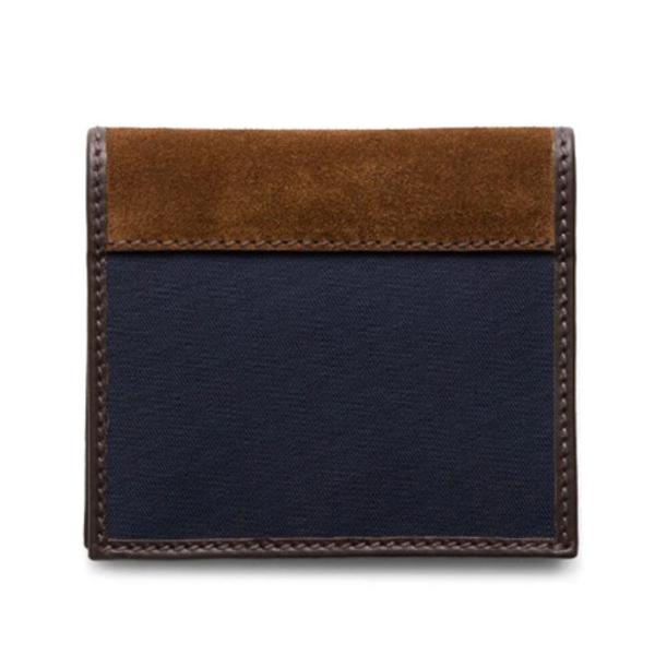 PRADA Triangle Logo Re-Nylon Leather Bifold Wallet Men Blue Cof 2MO004 384 F0C1B