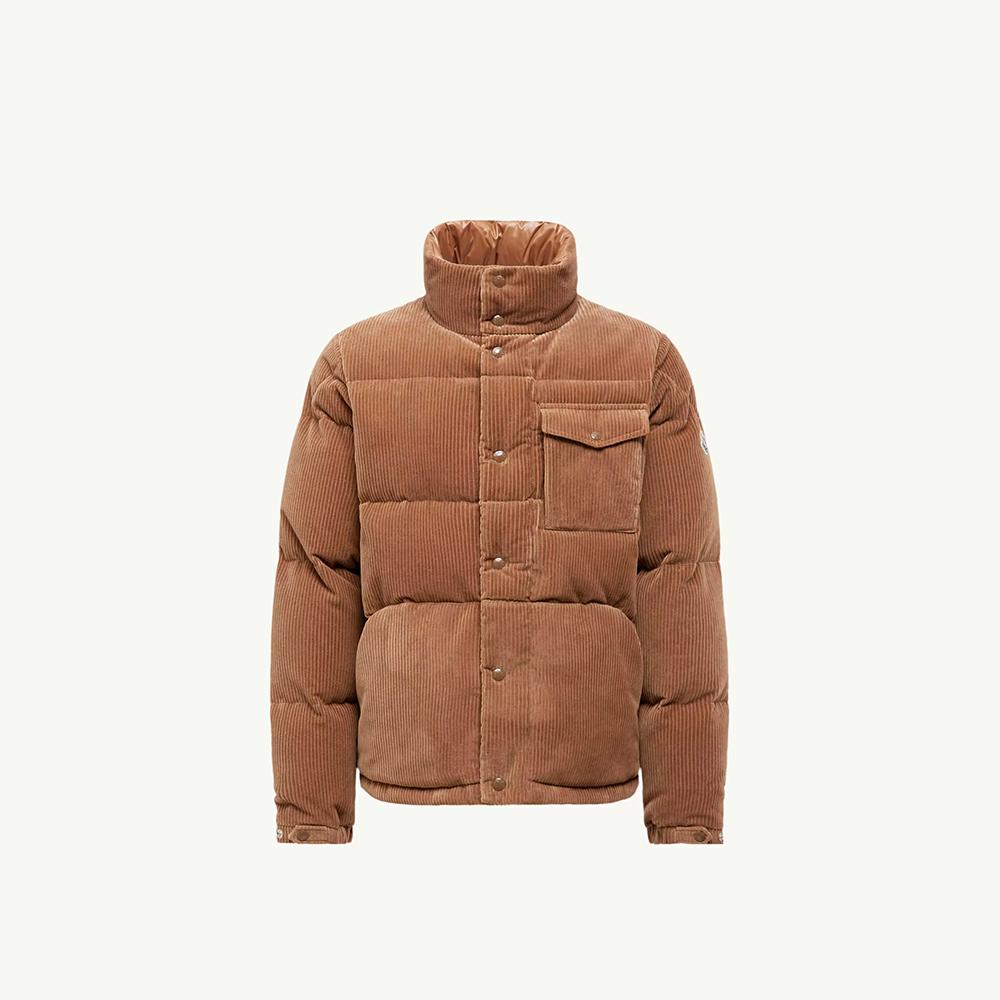 Moncler Corduroy Down Puffer Jacket Brown Men’s K2091 1A00197 598XG 26I