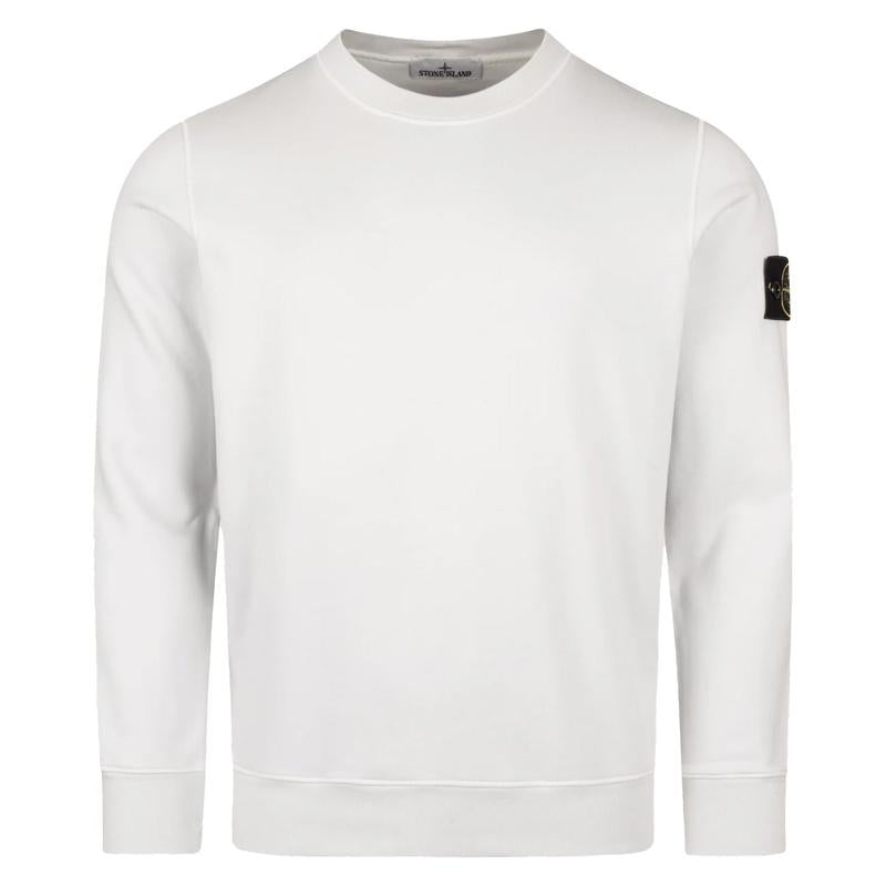 STONE ISLAND Cotton Fleece Crewneck Sweatshirt Men’s Navy