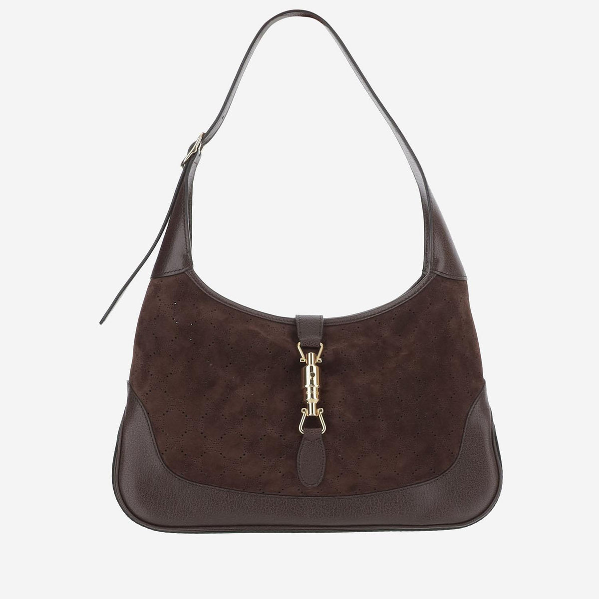 GUCCI Leather Shoulder Bag Brown Women’s Handbag