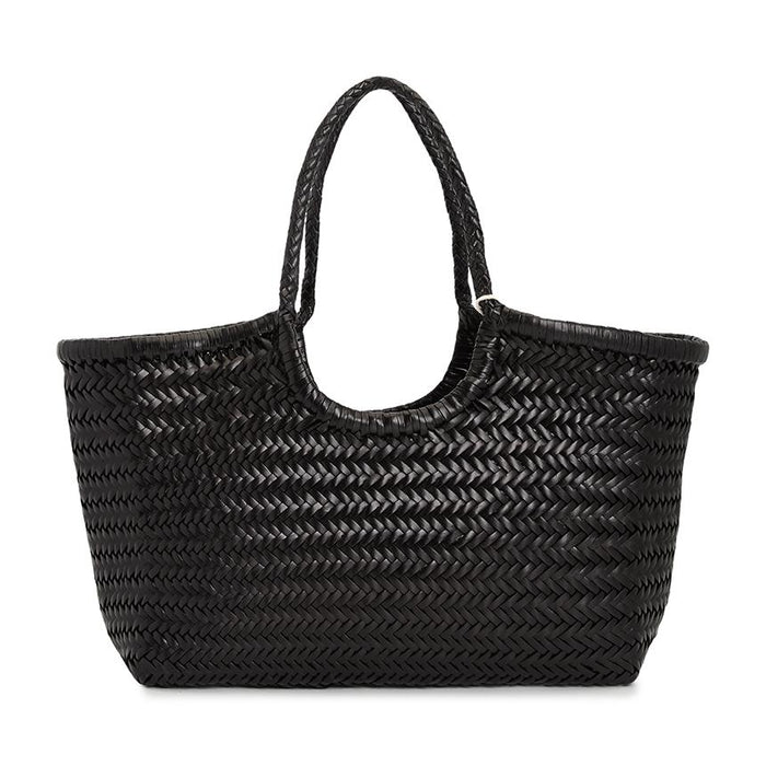 Dragon Diffusion Black Nantucket Large Women’s Woven Basket Shoulder Bag