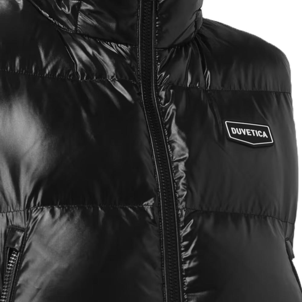 Duvetica Logo Hooded Down Vest Black