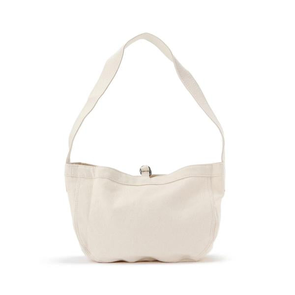 TAIGA TAKAHASHI Ivory Canvas Newsboy Bag Small Crossbody TTCORE018 IVORY