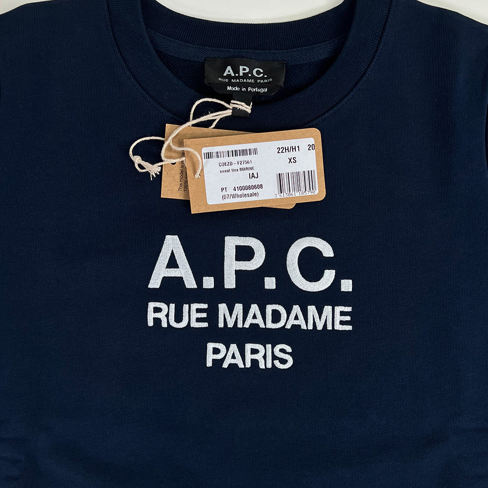 A.P.C. Women's VPC Logo Crewneck Sweatshirt COECQF27644