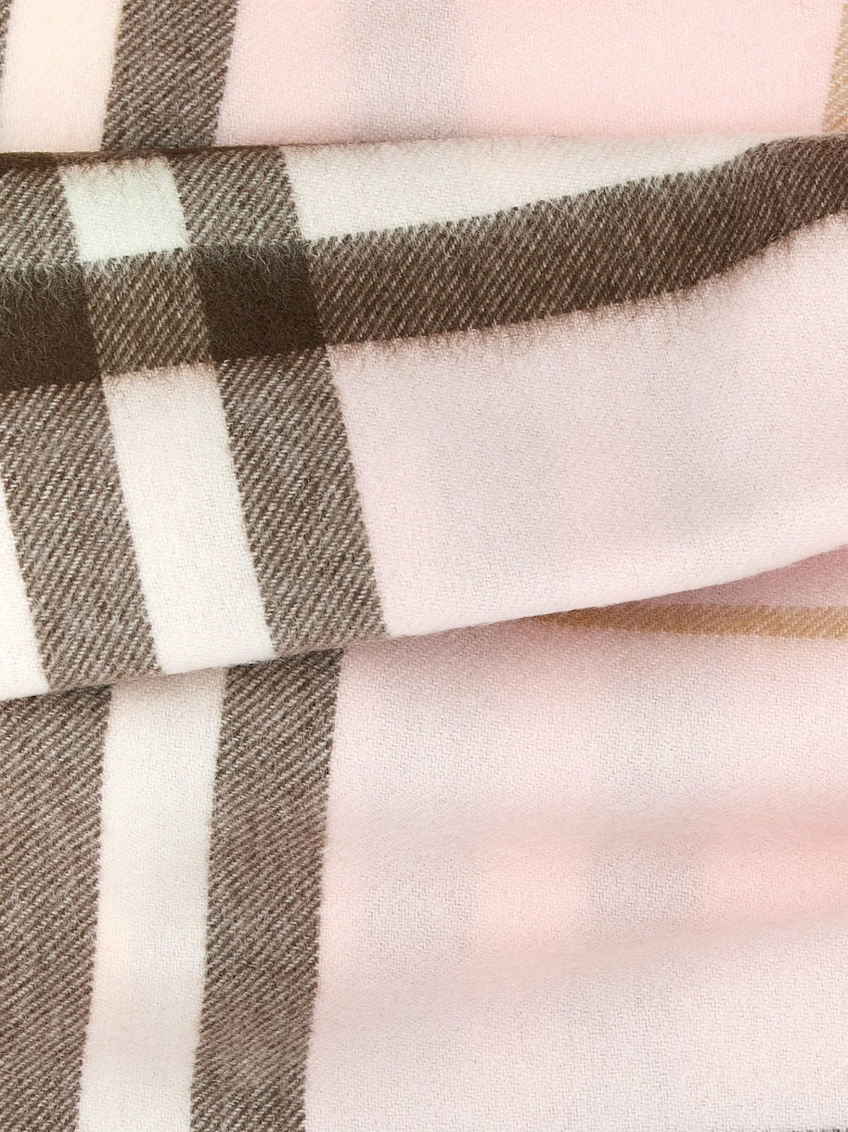 BURBERRY Bow Pink Wool Scarf