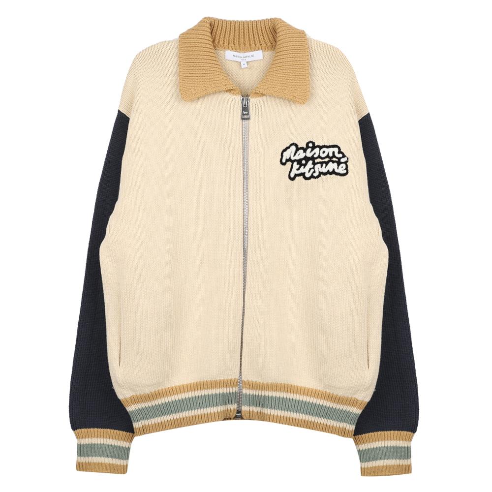 Maison Kitsune Knit College Varsity Cardigan