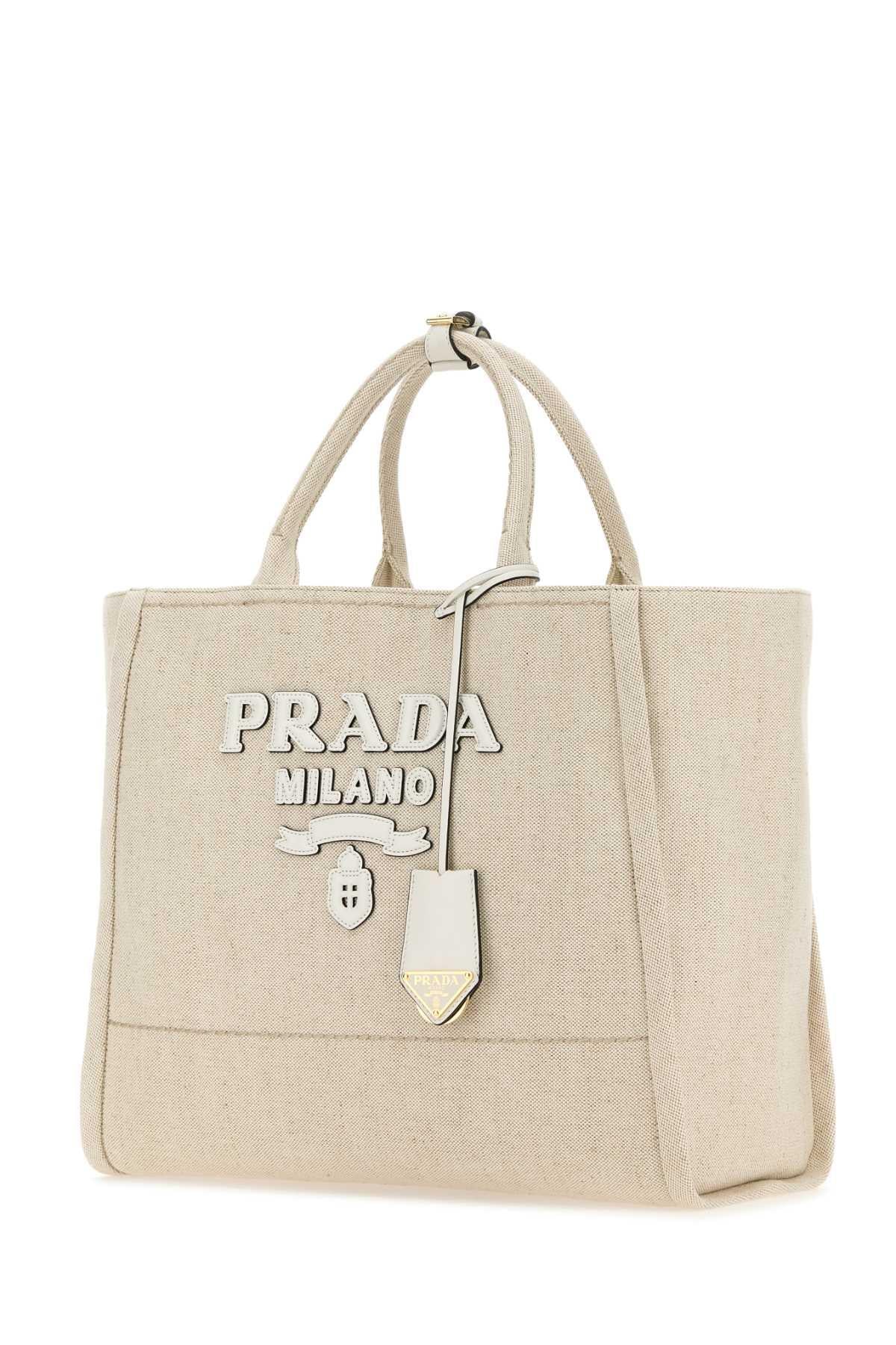 PRADA Black Leather Tote Bag