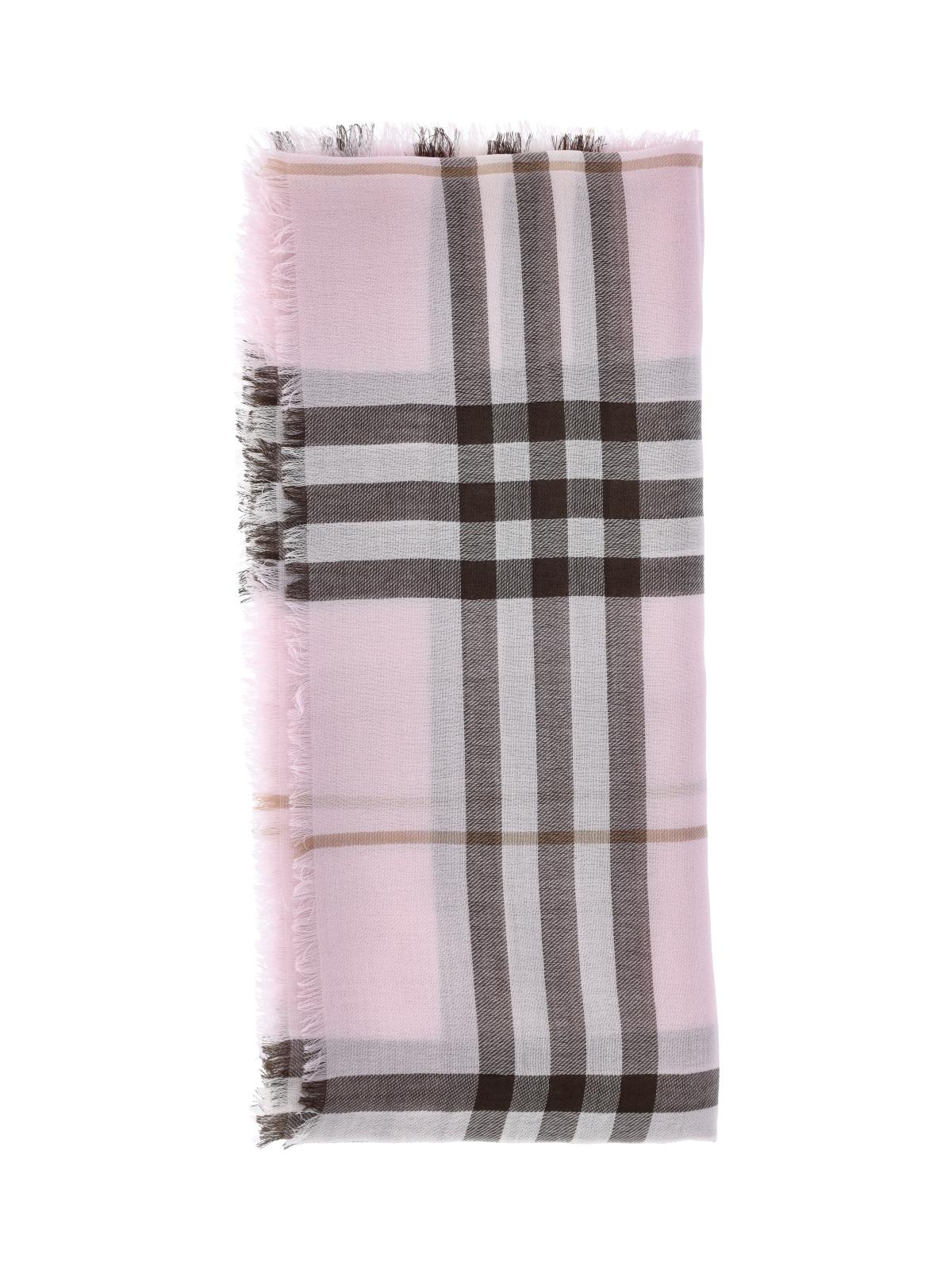 BURBERRY Check Wool Scarf