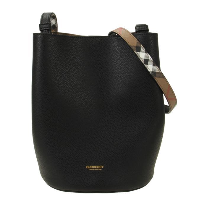 BURBERRY Double-Face Inner Check Bucket Shoulder Bag