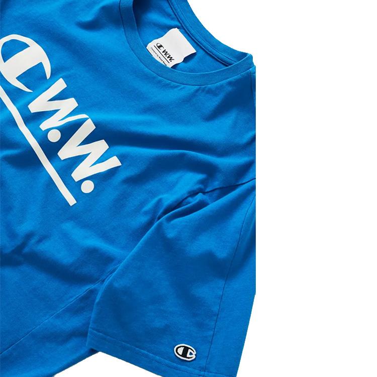CHAMPION x Wood Wood Logo Short Sleeve T-Shirt Unisex 211884 S18 BS073