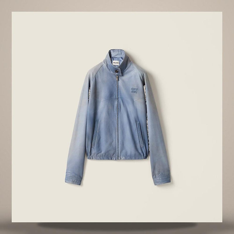 Miu Miu Nappa Leather Jacket MPW021 193Y F0P9S