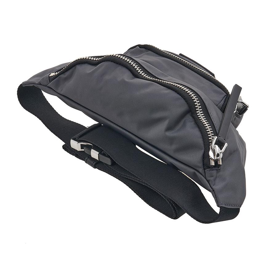 Marc Jacobs Unisex Biker Logo Belt Bag Gray