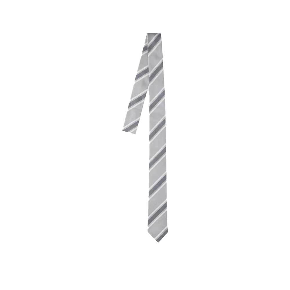 THOM BROWNE Mogador Classic Silk Tie Gray Men