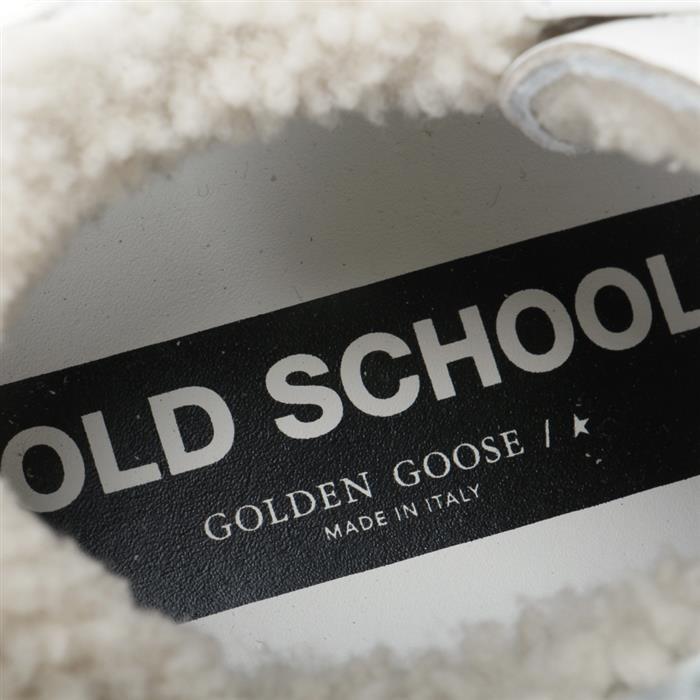 GOLDEN GOOSE Old School Glitter Low-Top Sneakers White Silver