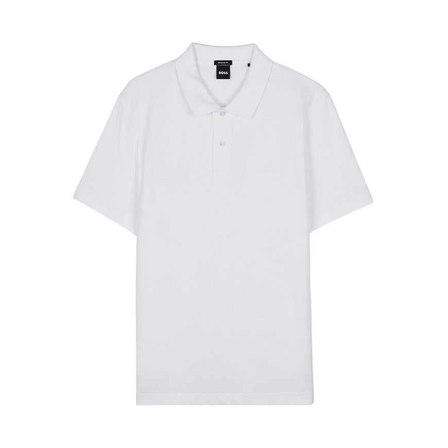 HUGO BOSS Men’s Piqué Pallas Polo Shirt White 505535 64