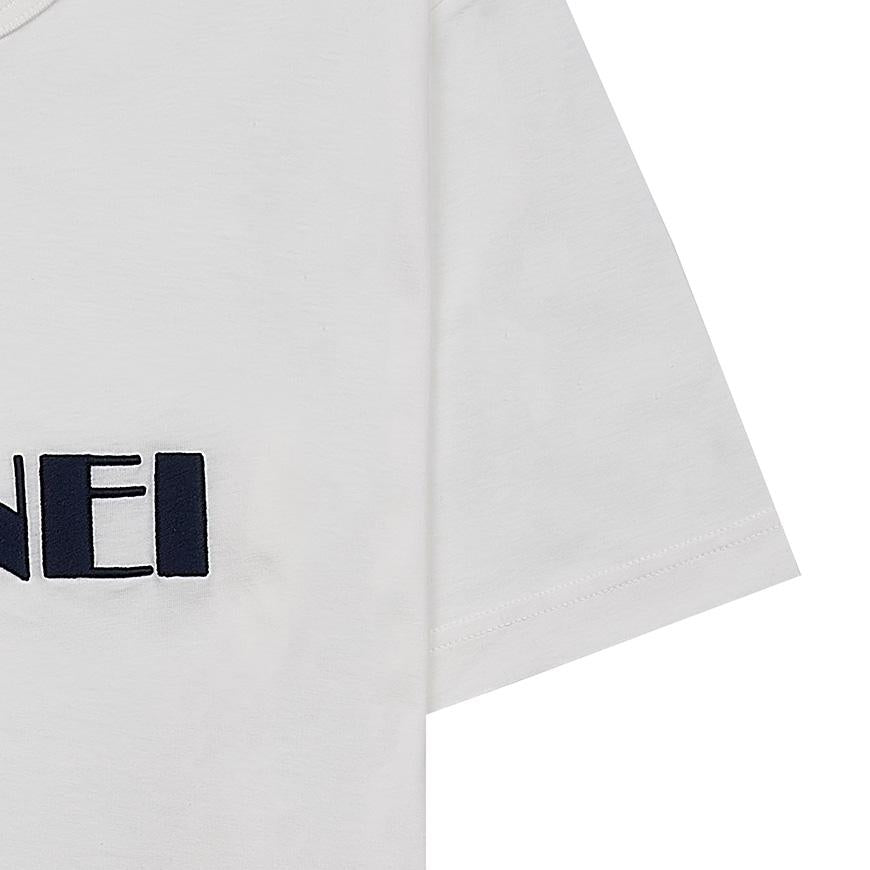 SUNNEI Big Logo Embroidered Short Sleeve T-Shirt for Men