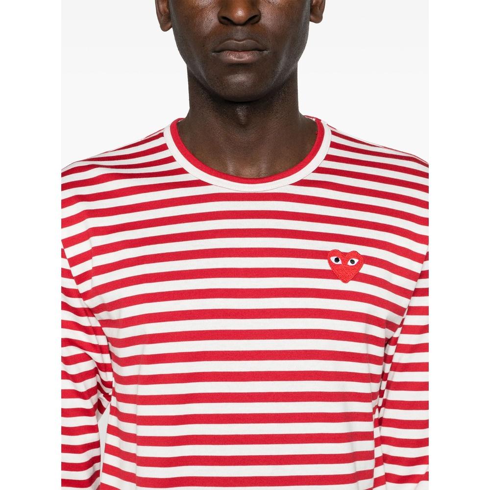 Comme des Garcons Unisex Striped Long Sleeve T-Shirt