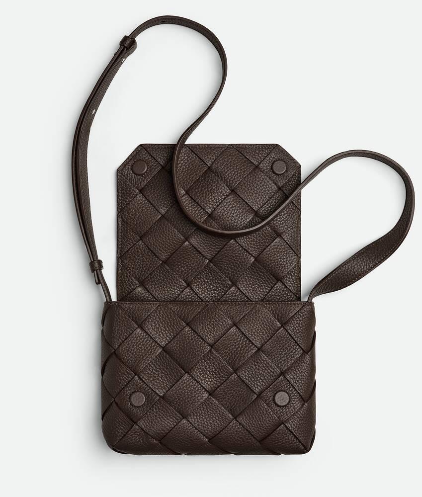 Bottega Veneta Intrecciato Diago Old Wood Crossbody Bag