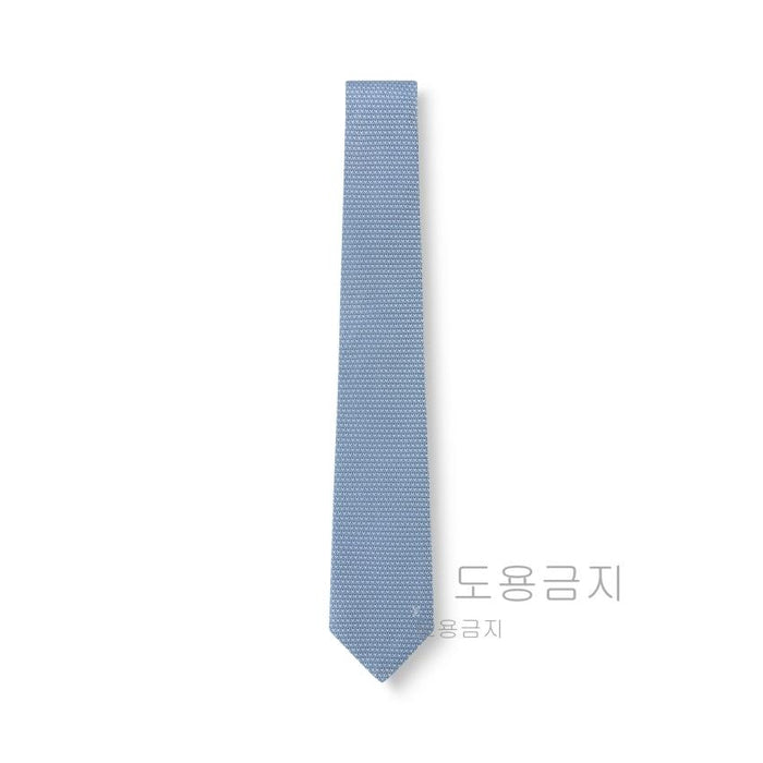 Louis Vuitton Diamond V Tie Gray Blue Men’s Silk Tie