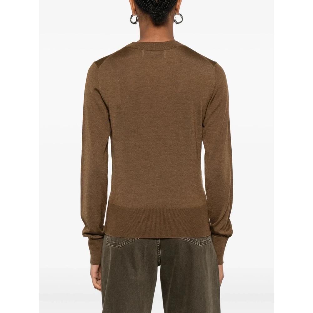 AMI Wool Silk Women’s Crewneck Knit Sweater