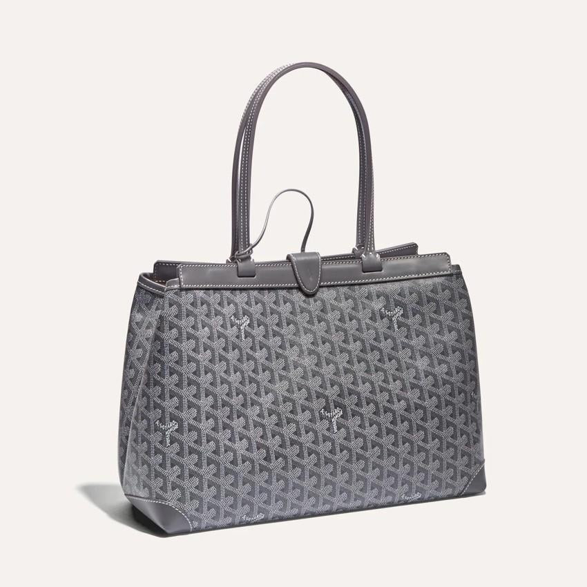 GOYARD Belchasse Biaude PM Tote Bag Gray Women’s Canvas Lea BELBIAPMLTY 51CL 51P