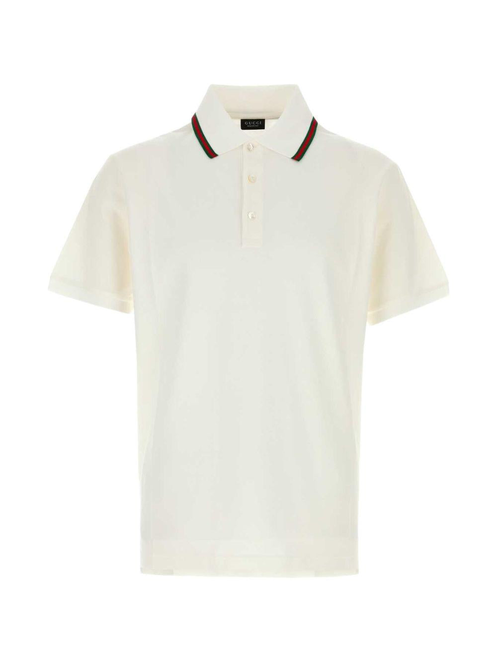 GUCCI Black Cotton Short Sleeve Polo Shirt