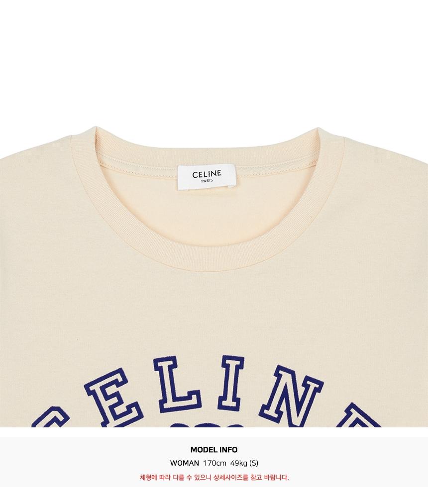 CELINE Women’s Short Sleeve T-Shirt RX0E3671Q GDI7
