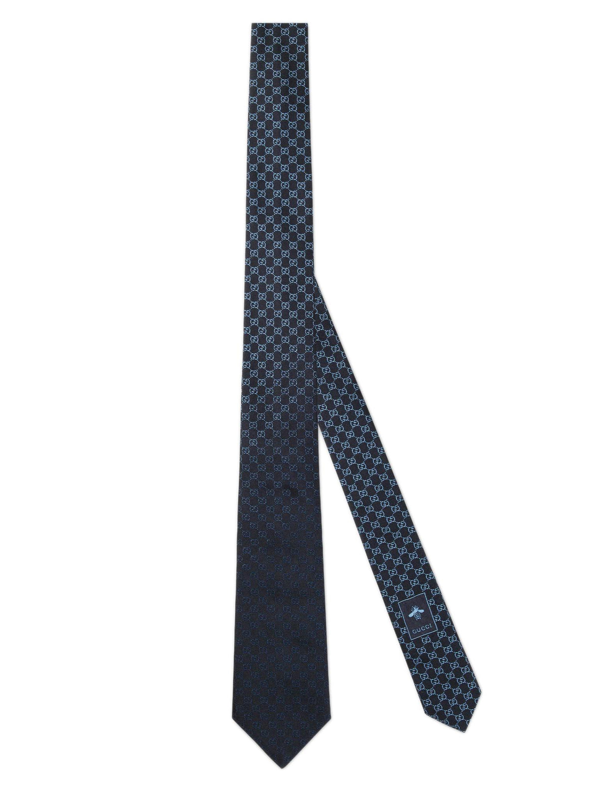 GUCCI Silk Blue Patterned Men’s Tie