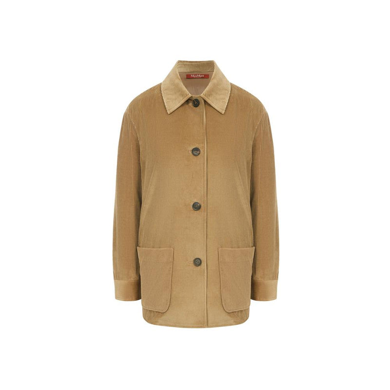 Max Mara Camel Wool Shirt Jacket 2526196012 033