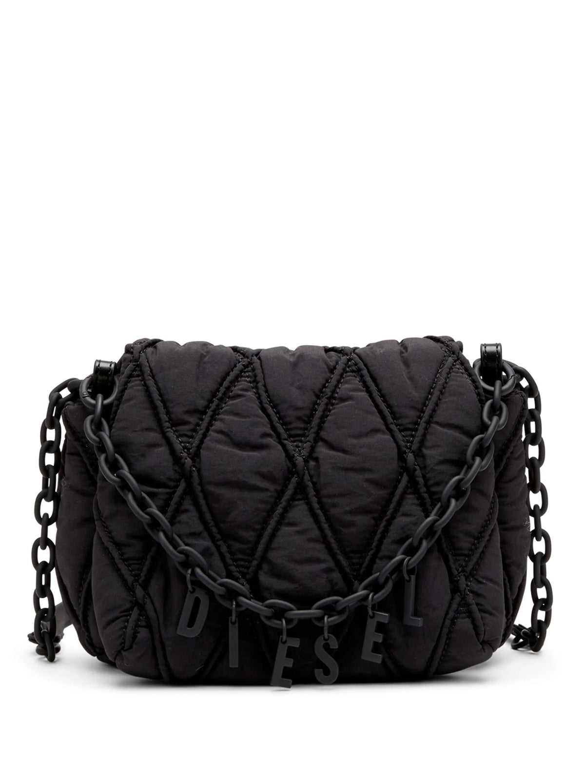 DIESEL Black Leather Shoulder Bag
